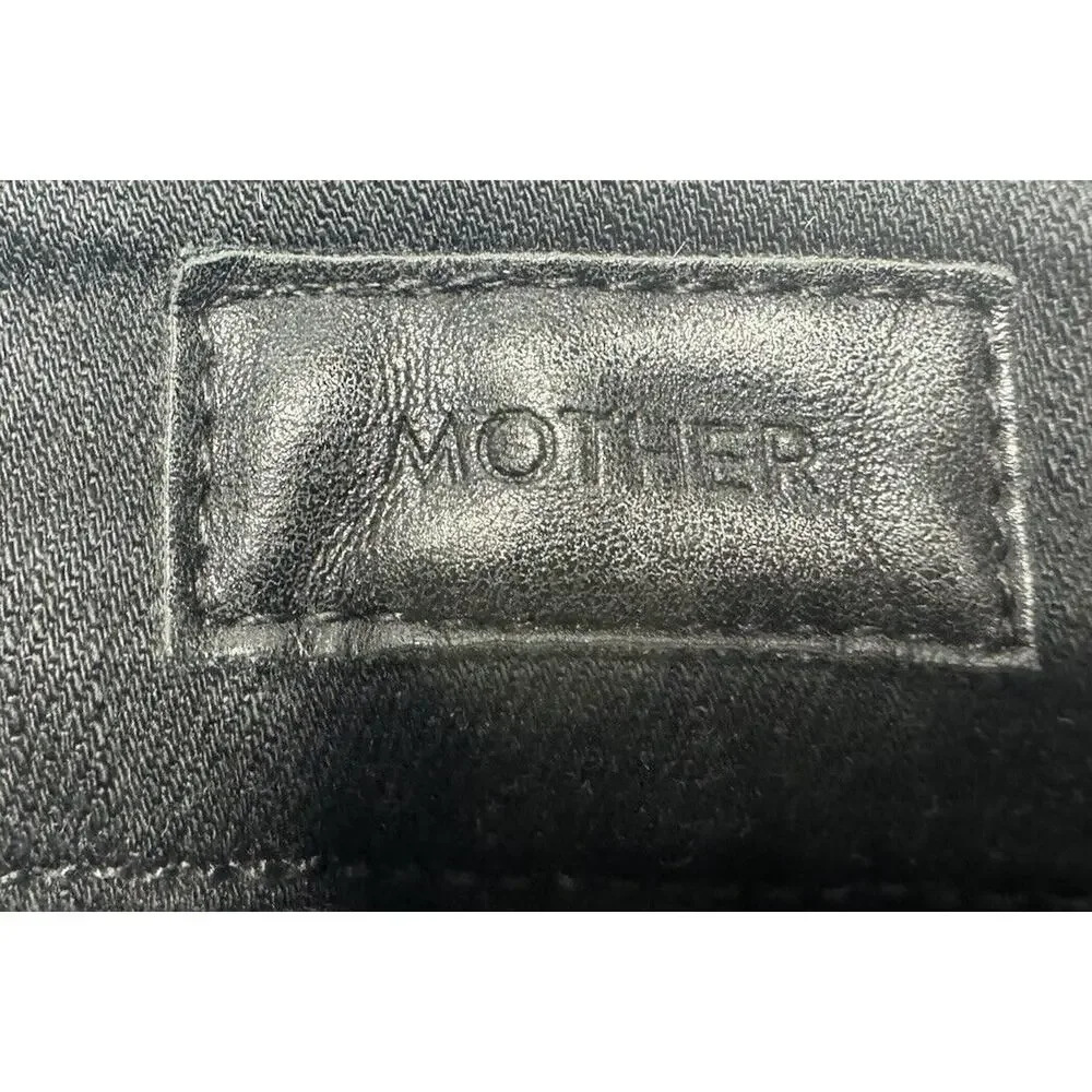 Mother Women's Black‎ Looker Ankle Fray Denim Jeans - Size 24x27*